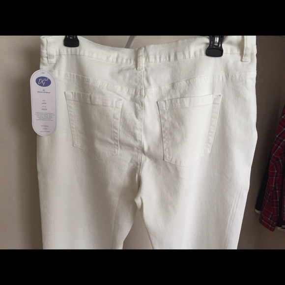 NWT white skinny jeans with zipper ankle - Picture 4 of 8